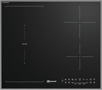 BS 1160P CP AL - Piano cottura a induzione, 4 elementi riscaldanti, 60 cm, CleanProtect/TemperatureSense/SafeCook, colore: Nero
