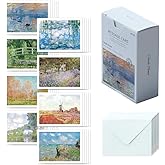Monolike Message Monet Card - Mix 40 Mini Single cards, 20 envelopes Package