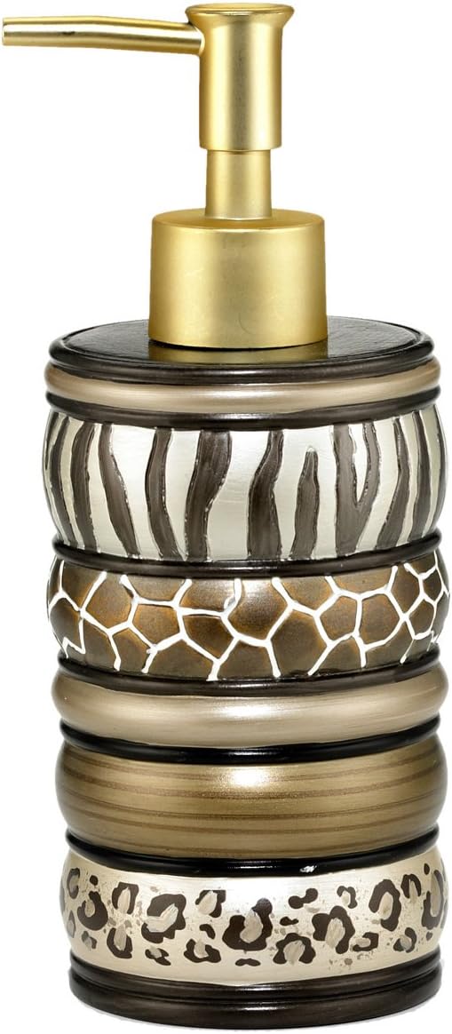 Popular Bath Safari Stripes Bath Collection - Bathroom Soap Lotion Pump