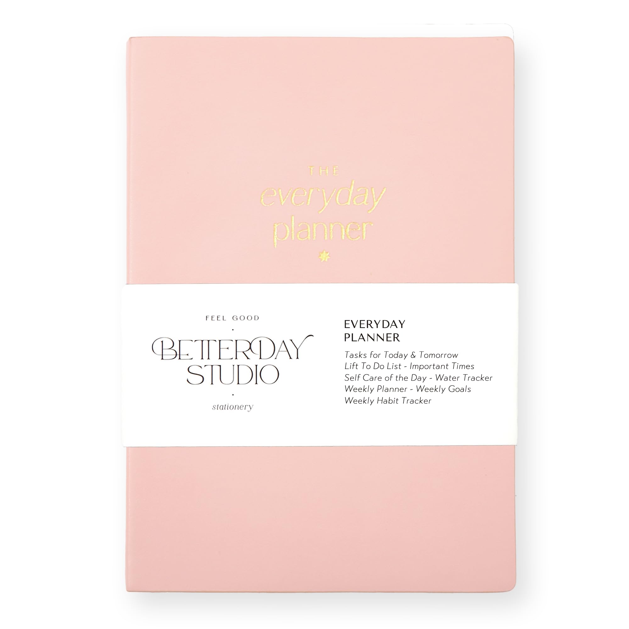 The Everyday Planner Notebook - Task Tracker with Daily & Weekly Planning, Life To Do List for Work, Productivity, Travel - A5 with Goals, Gratitude & Self Care Sections - Lilac