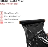 JeeJaan 6 Rolls Black Pallet Wrap 400mm x 250m 20µm Tear Resistant view 3