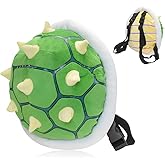 ZHYPFF Green Backpack Ultra Yellow Spiked Turtle Shell Backpack Role Play Costume Accessory Prop Soft Stuffed Cartoon Toy 11.4 inch