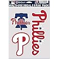 Wincraft MLB Philadelphia Phillies Decal Multi Use Fan 3 Pack, Team Colors, One Size