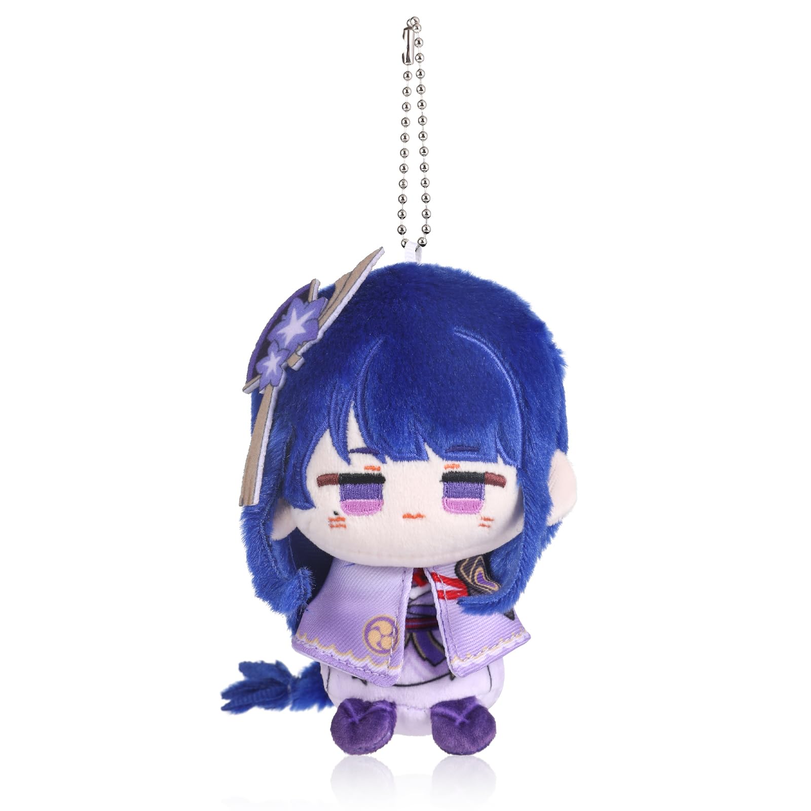 UTIEHD Anime Game GI Character Keychain Pendant, Cute 10cm Collectible Bag Charm, Compact Size for Backpacks and Keys for Fans (RaidenShogun)