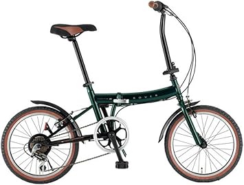 Amazon Rover ローバー 18インチシマノ6段変速折りたたみ自転車 前後フェンダー標準装備 グリーン Rover Fdb186 Rover 折りたたみ自転車