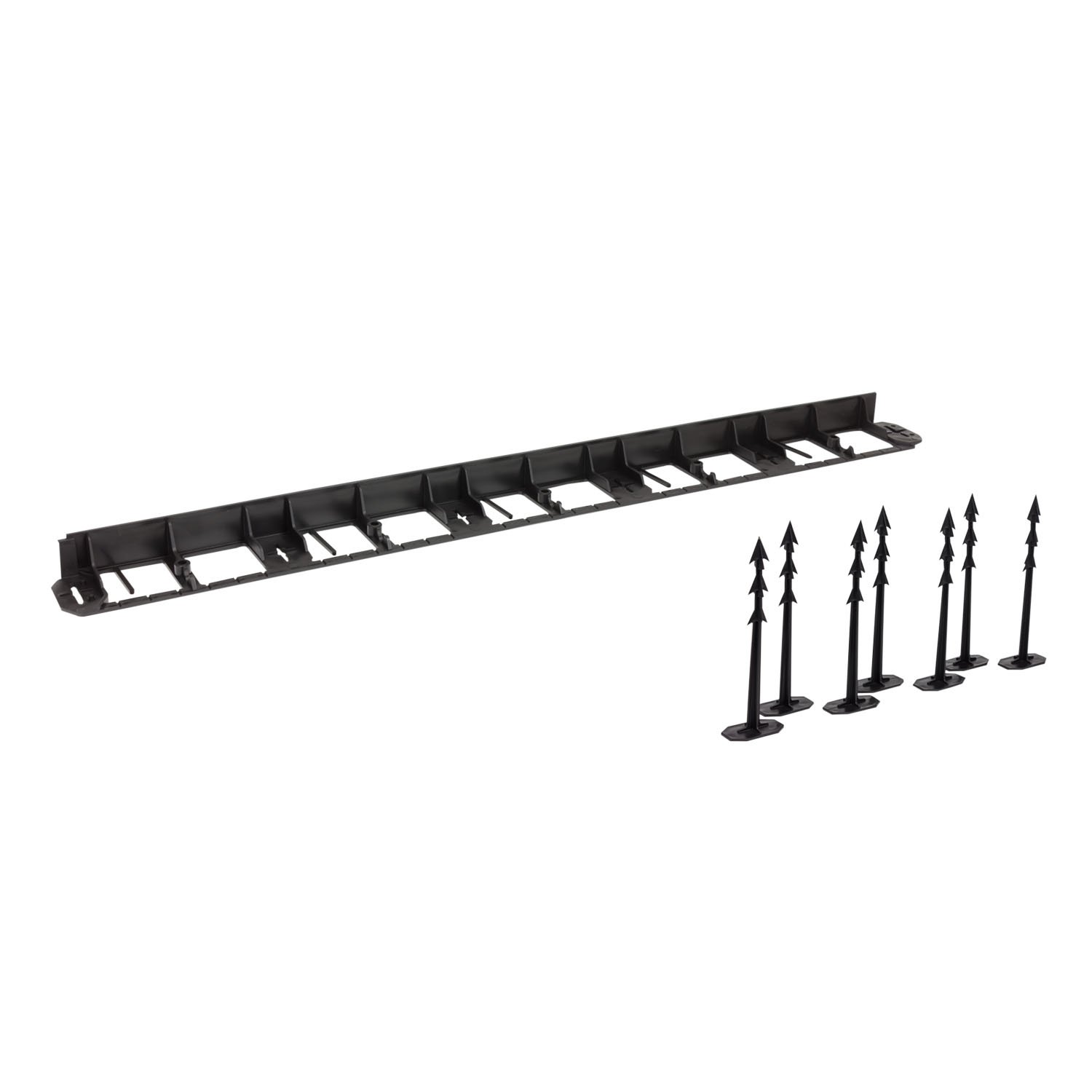 Prosper Plast IB1045-S411 800 x 8.4 x 4.5 cm Lawn Border - Black (6-Piece)