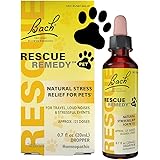 Bach RESCUE REMEDY PET Dropper 20mL, Natural Stress Relief, Calming for Dogs, Cats, & Other Pets, Homeopathic Flower Essence,