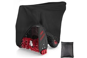 Rilime Snow Blower Cover,Heavy Duty Snowblower Covers Waterproof ,Snow Thrower Cover Universal Fit for Most Two Stage Snowblower (50" L X 32" W X 40" H)