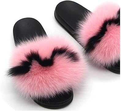 fur flip flops amazon