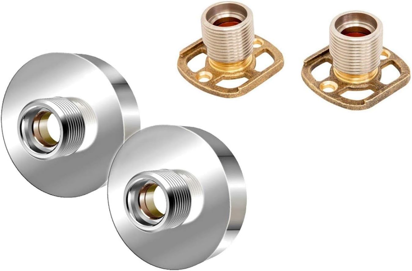Shower Bar Valve Easy Wall Fixing Kit Square/Round Solid Brass Amazon