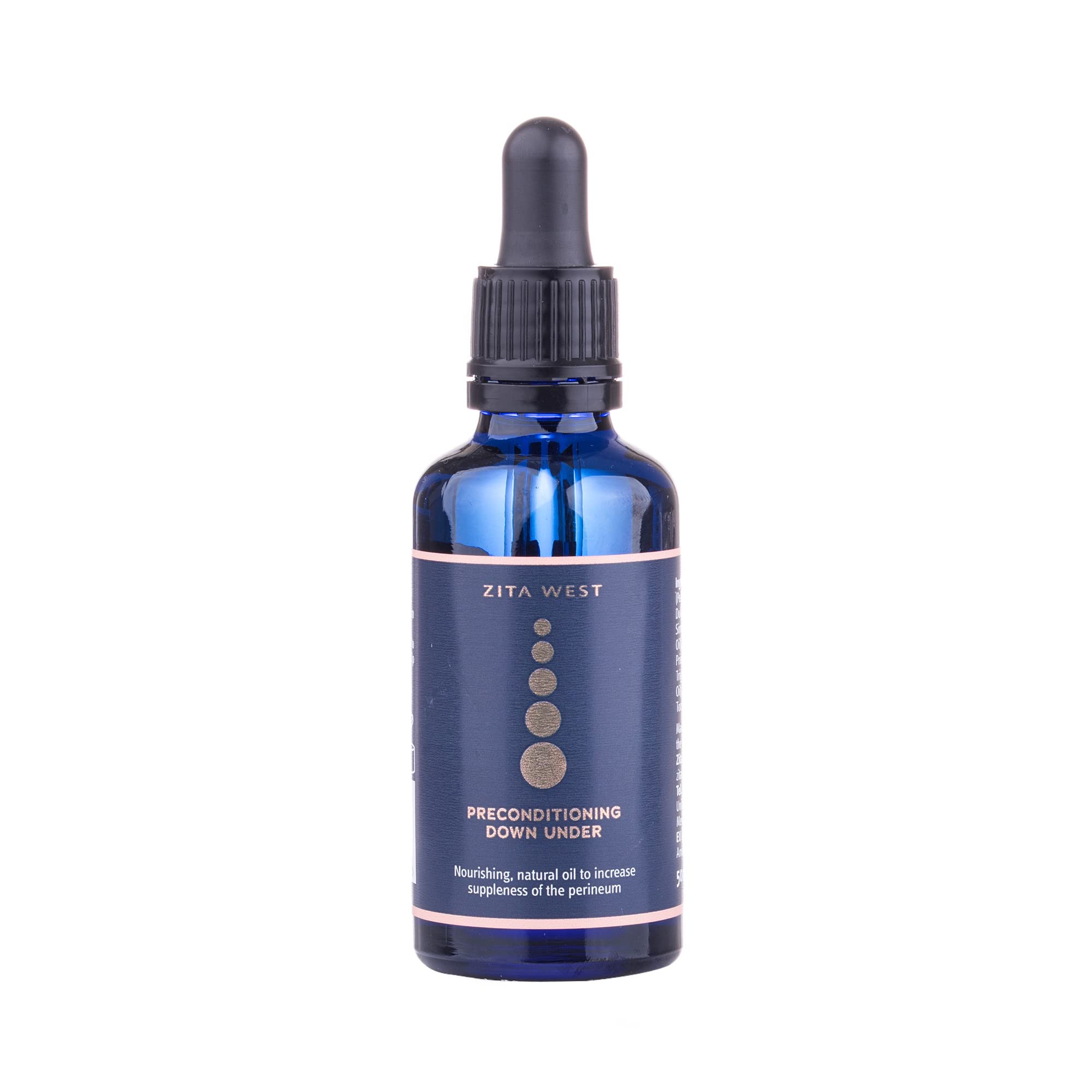 Zita West- Preconditioning Down Under Perineal Massage Oil - Reduce Risk of Tearing - Moisturising, Natural Oil, Use from 34 Weeks of Pregnancy, 50ml