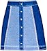 Barbie Two Tone Denim Skirt Fashion