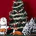10 Pieces White Iridescent Tinsel Garland Christmas Tinsel Garland Shiny Hanging Decorations for Christmas Tree Party Supplies
