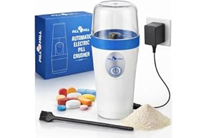 Small Electric Pill Crusher Fine Powder by Pill Mill - Medicine Powder Grinder for Small and Large Medications & Vitamin Tabl