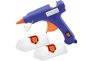 Glue Gun, Hot Glue Gun with 40pcs Glue Sticks, Mini Hot Glue Guns Kit Glue Gun Set, Glue Gun for Crafts and Arts, Home Quick 