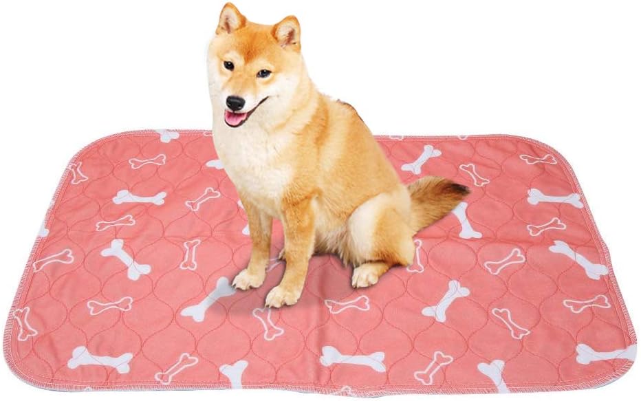 Smandy Washable Pee Pads for Dogs, Reusable Waterproof Puppy Training Pads Dog Cat Pee Pad Carpet Super Absorbent Dog Urine Mat Pet Incontinence Pads (40 × 60cm)