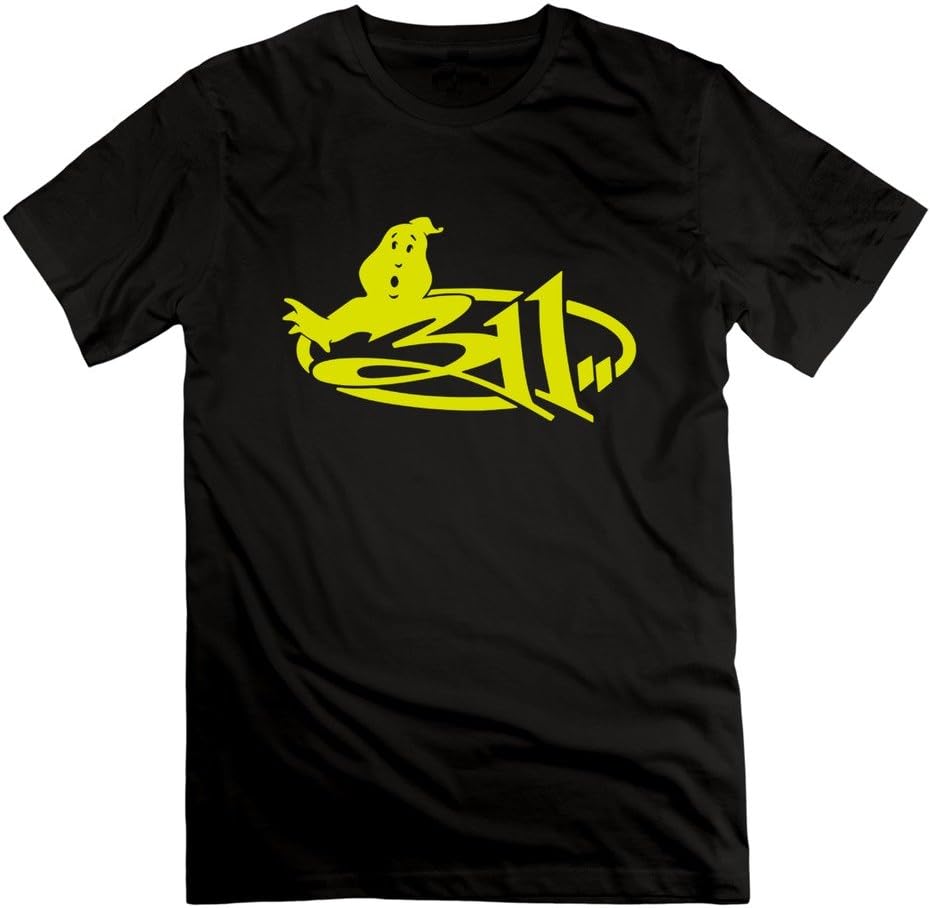 HaoQi Men's 311 Logo Tee Shirt L Black