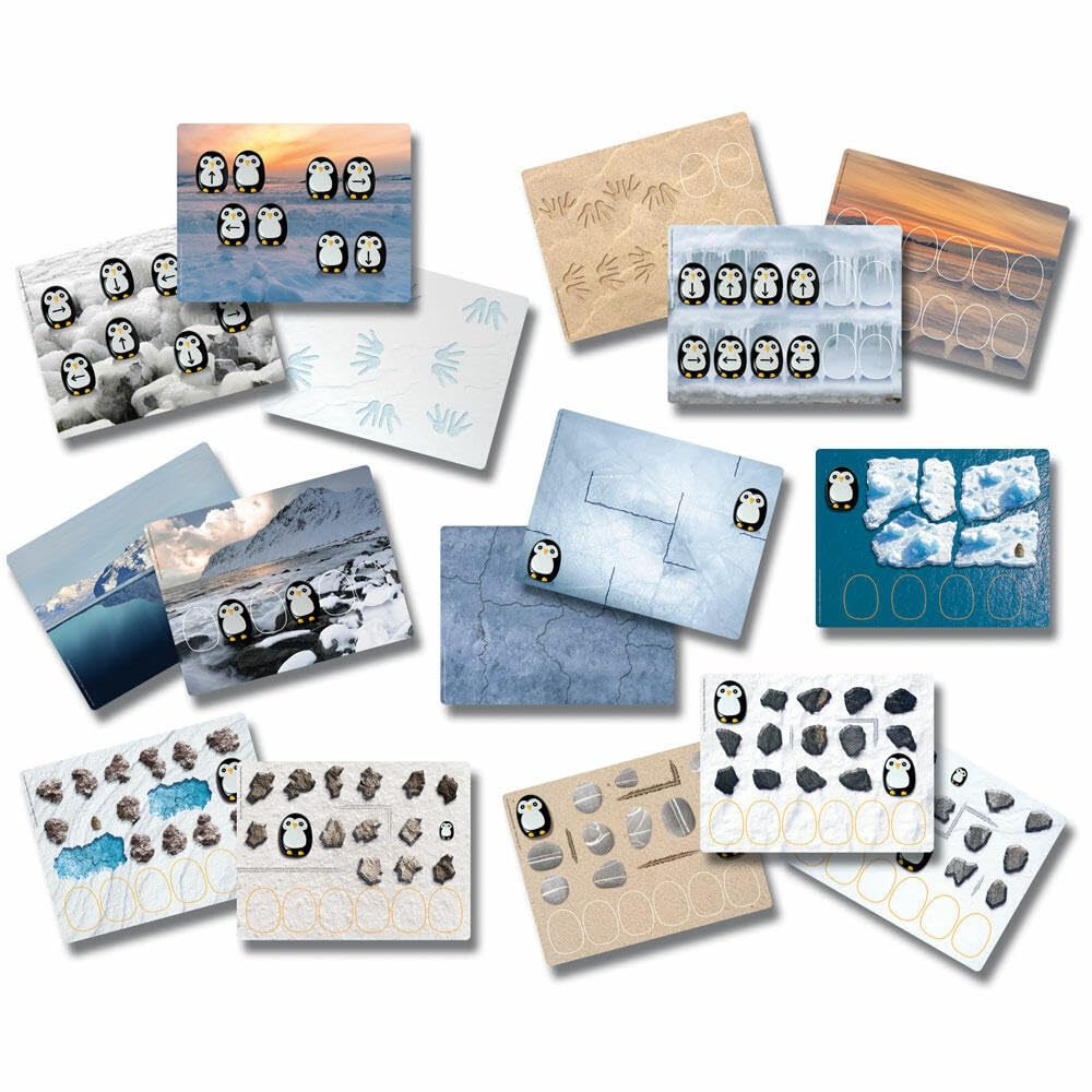 Yellow Door Pre-Coding Penguin Activity Card Set| Early educational learning toys | STEM | Coding for kids age 2 3 4 5 |Preschool | problem solving, sequencing, positional and directional language