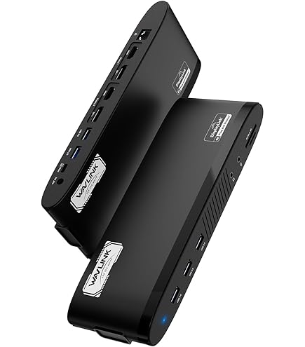 WAVLINK USB C DisplayLink Docking Station 15 in 1 with 3 HDMI