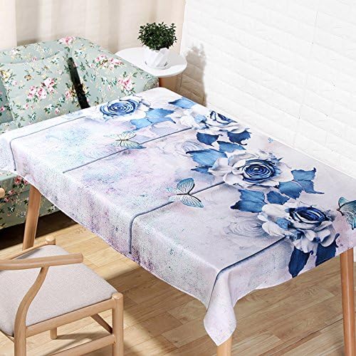 SQL Pastoral Butterfly Table Cloth Tablecloth Cotton and Hemp Printing , 140*200