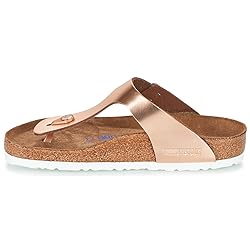 Birkenstock Women's Flip Flops Flo, Metallic