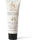 Black Girl Sunscreen Make It Matte SPF 45 Gel for Face - 1.7 Fl Oz | Lightweight SPF 45 Face Sunscreen and Primer That Controls Shine, TSA-Approved Travel Size, Wear Under Makeup, No White Cast