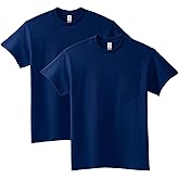 Gildan Mens Ultra Cotton Adult T-Shirt with Pocket, 2-Pack