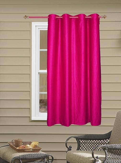 Buy Batham Sales Plain Eyelet Curtain Online At Low Prices In