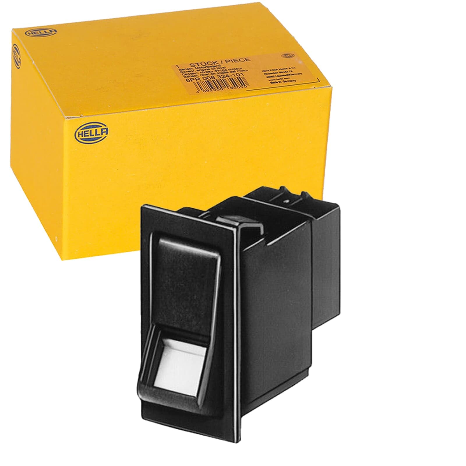 HELLA 6EH 004 570-021 Switch - Flip Switch Control - Equipment Vart.: I-0 - Number of connectors: 4 - with comfort function