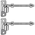 Insaga 8'' J Bolt Gate Hinge, Heavy Duty Gate Hinge for Wood Fence, One-Piece Molding Gate Hinge for Metal Gate, 304 Stainless Steel Welded Hinge for Farm Gate, 2Pack