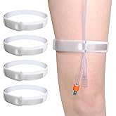 Foley Catheter stabilization Device(5PCS),Catheter Leg Strap with Anti Slip Silicone，Catheter Urinary Leg Bag Legband Holder