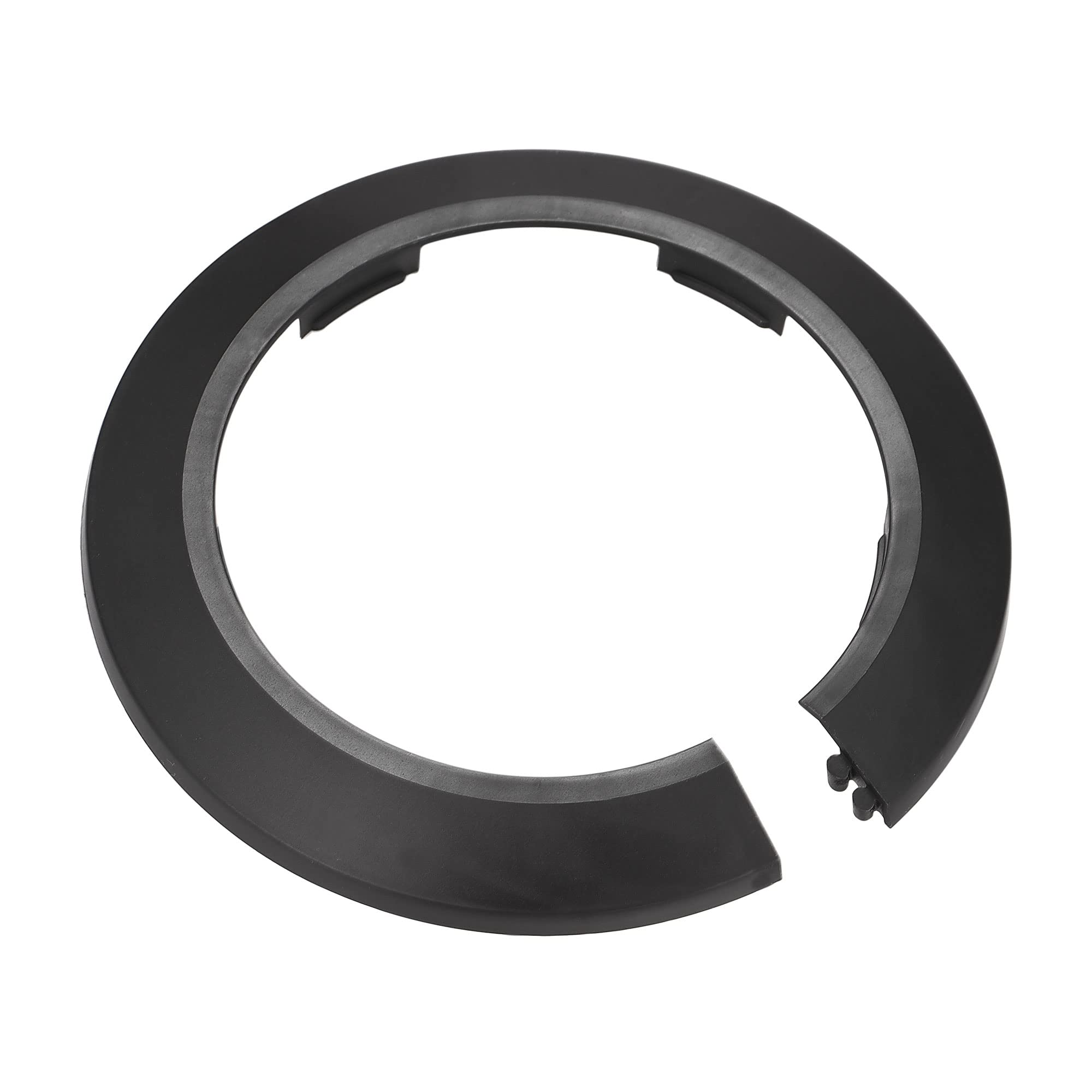 Photo 1 of Uxcell  Cover Decoration, 90mm PP Plastic Escutcheon Water Pipe Drain Line Cover Black 10pcs