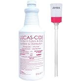 LUCAS-CIDE Multipurpose Disinfectant Concentrate, 1 Quart, Pink | EPA Registered Salon Sanitizer Disinfectant Solution