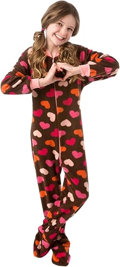 kids footed pajamas