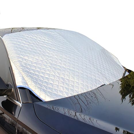 Auto Scheibenabdeckung,Sommer Sonnenblende,Windschutzscheiben Schnee Abdeckung,Winterabdeckung Eisschutz Frostabdeckung,Sonnenschutz Sonnenblende für Eisschutz Schneeschutz Hitzeschutz