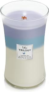 WoodWick Large Hourglass Trilogy Candle | Calming Retreat | 130 Hour Burn view 2