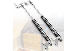 IAQWE 20 Inch 80Lbs/356N Gas Struts Spring Shocks with L-Type Mounts for RV Bed Storage Heavy-Duty Tool Box Cabinet Trap Door Truck Canopy Cover Trailer Floor Hatch 2pcs