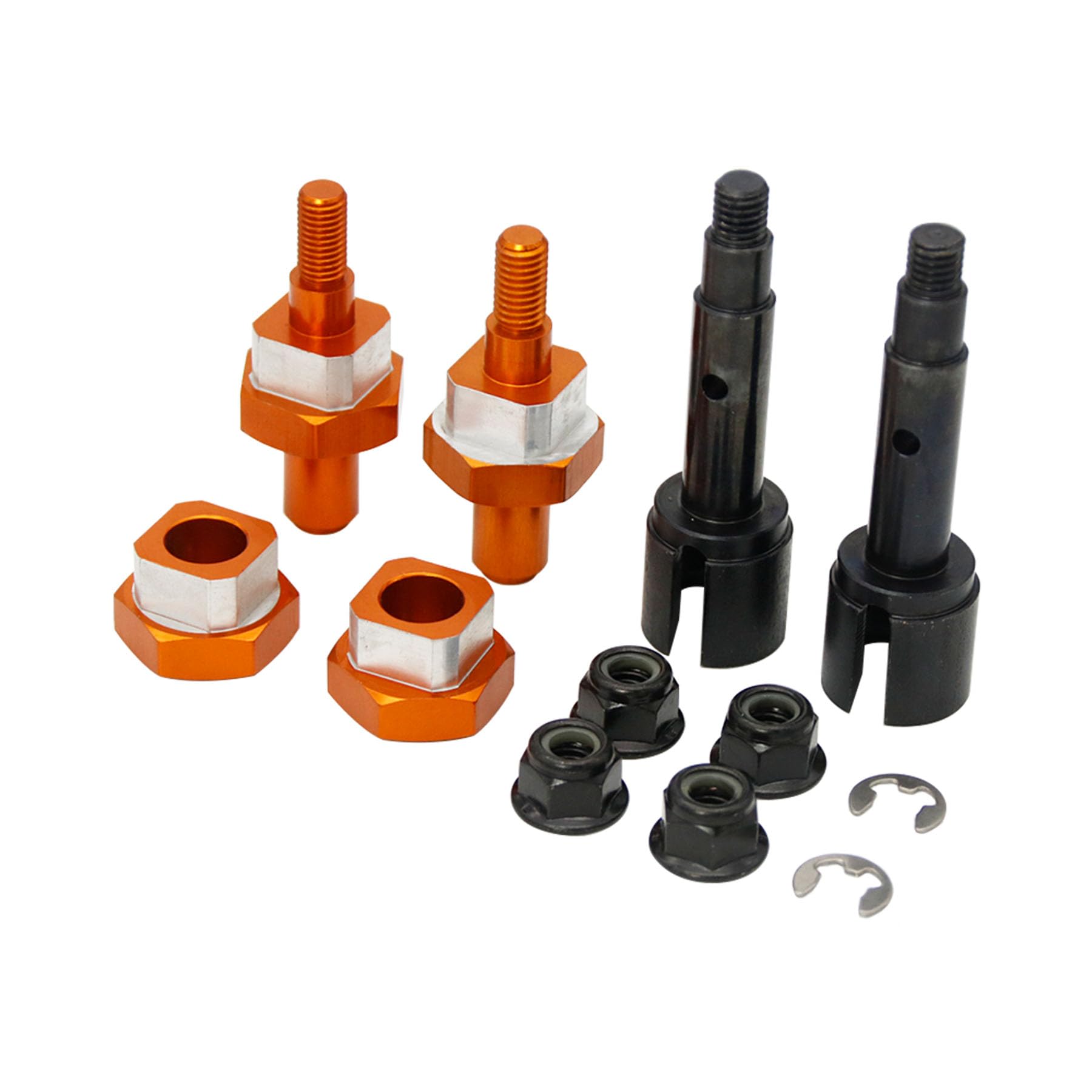 TOP SPEED RC WORLD Adaptor Conversion kit Orange from 1/5 FG wheel to 1/5 HPI Baja 5B 5T 5SC
