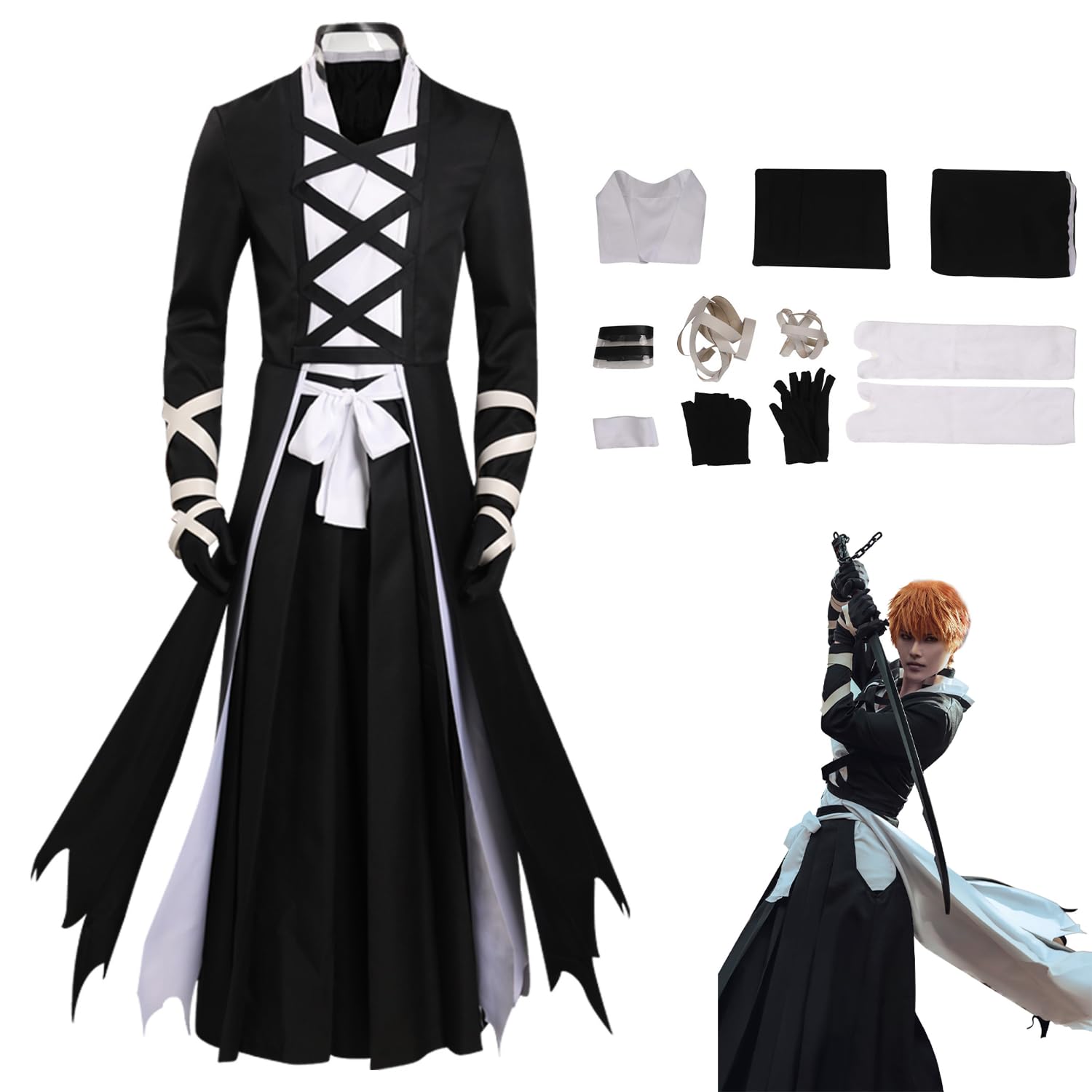 Photo 1 of Kejodiy Adult Thousand Year Blood War Cosplay Costume for Halloween Outfit Set