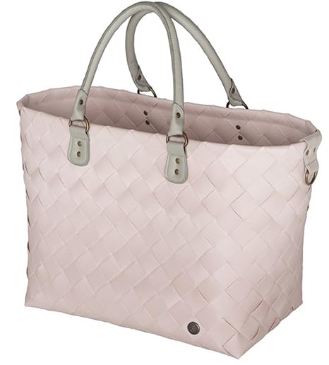 Handed By - Shopper Tasche - Einkaufskorb - Reisetasche - Saint-Tropez - Farbe: Nude - 36 x 43 x 24 cm - XL