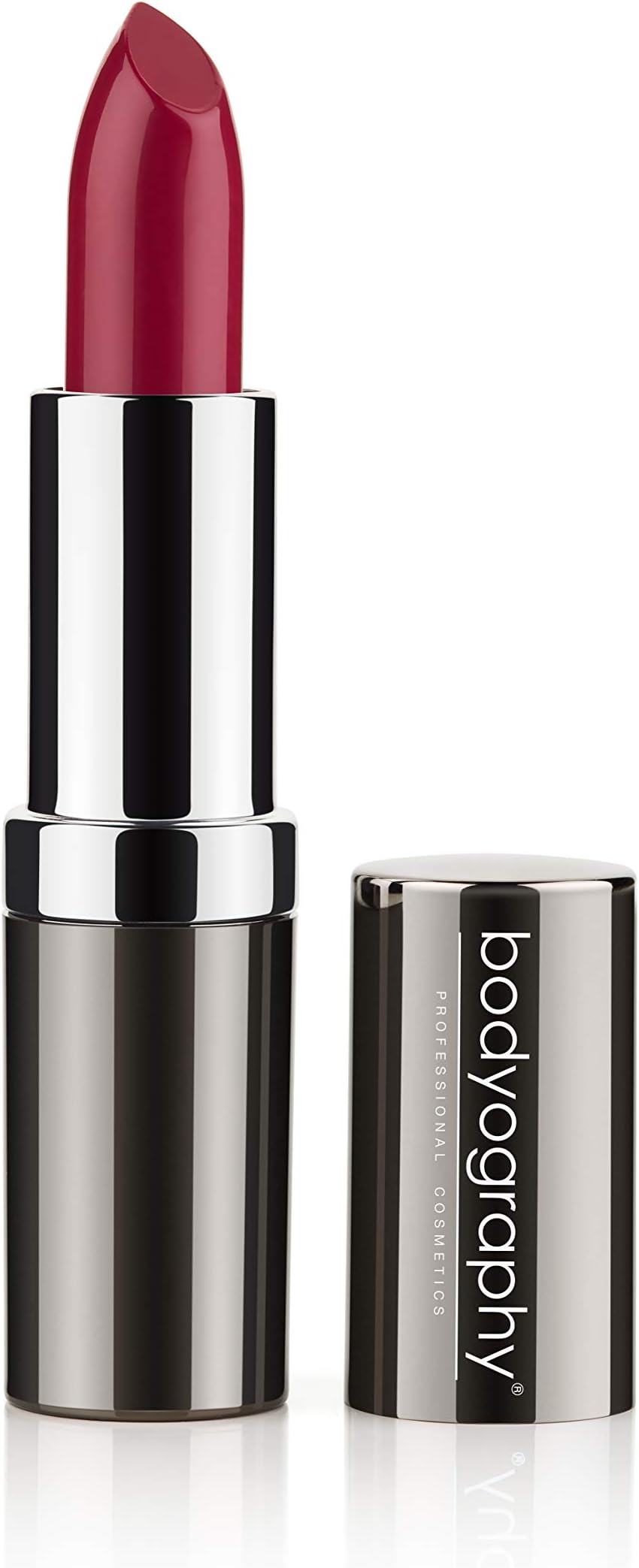 BodyographyMoisturizing Lipstick - Long-Wearing and Hydrating With Aloe Vera Extract (Ooh La La, Bright Berry Cream)