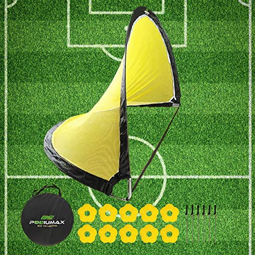 PodiuMax 6ft Pop Up Soccer Goal Sets 2 Portable Soccer Nets with