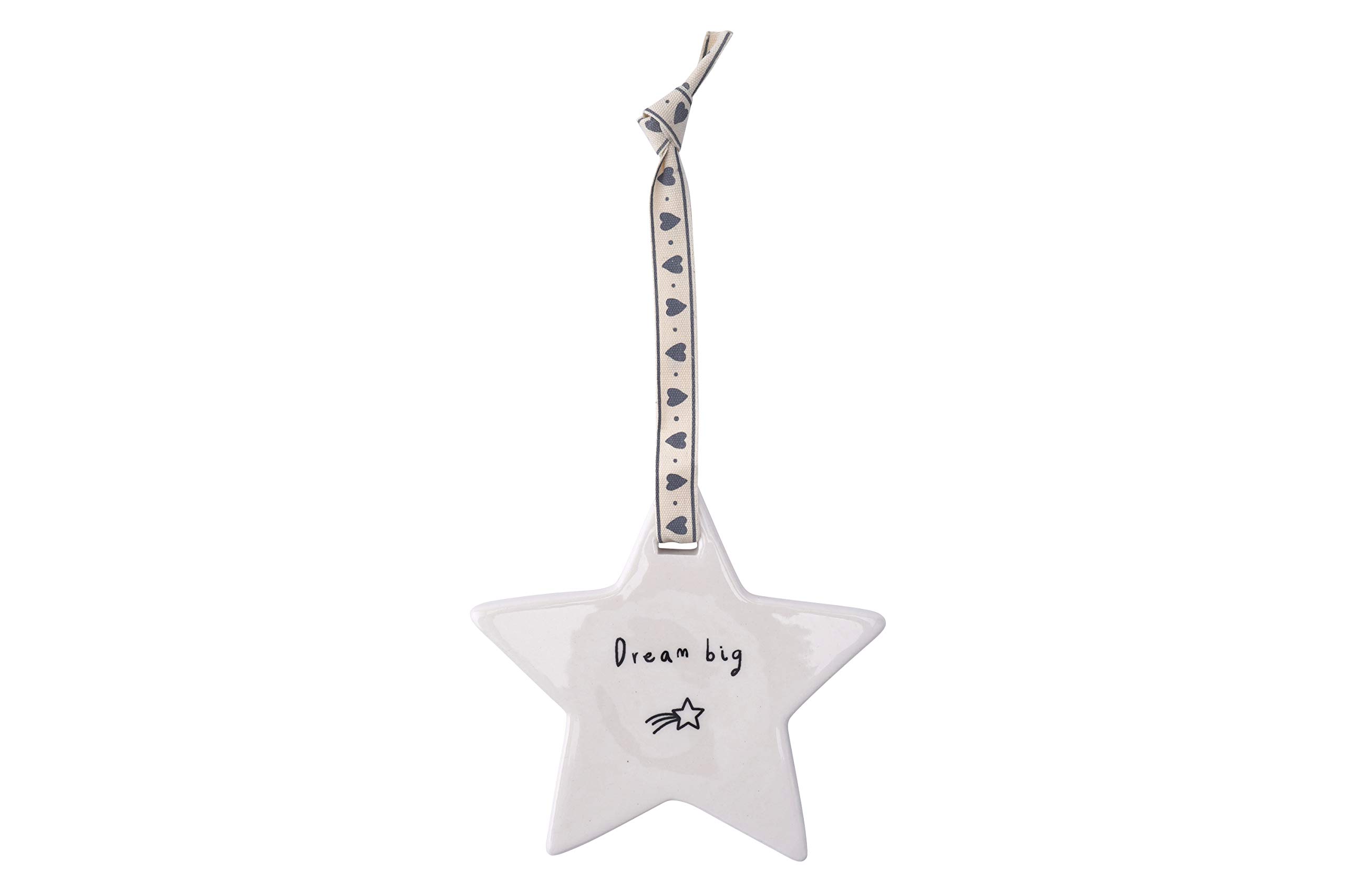 CGB Giftware | Hanging Star | Ceramic | 'Dream Big' | Gift for Birthday Christmas Graduation | GB01450D