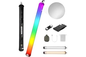 NEEWER BASICS 30W Handheld RGB Leuchtstab 35,5"/90cm, tragbare aufblasbare TPU Beleuchtung 5000mAh Typ C 45W in/30W Out, 3000Lux 17 Effekte 2700-6500K CRI95 für Studiofotografie Videoaufnahmen, GC30C
