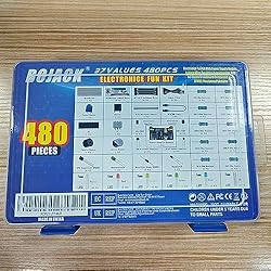 BOJACK 37 Values 480 Pcs Electronics Component Fun