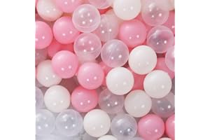 YUFER 170 Pink Ball Pit Balls for Kids Play, Toddlers Plastic Pool Balls for Baby Ball Pit, Room & Party Decorations, Fun Toys…