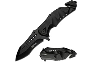 MTech USA MT-A845BK SPRING ASSISTED KNIFE, 5" Closed, Black Blade