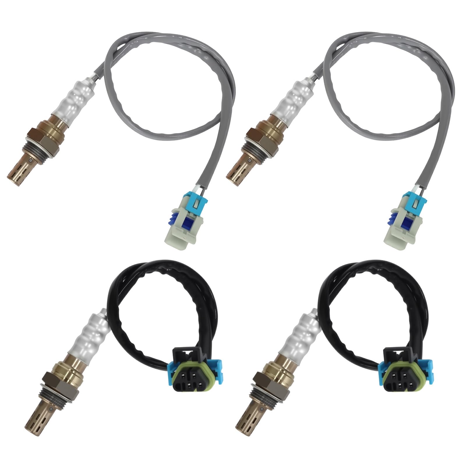 Photo 1 of 2003-2007 4Pcs Oxygen O2 Sensor Fit for Chevrolet Silverado 1500HD 2500HD 3500, GMC Sierra 1500HD 2500HD 3500, Cadillac Escalade ESV, Suburban Yukon XL 6.0L V8, Replace 234-4669 234-4407