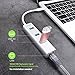 Omars 3-Port USB-C to USB 3.0 Aluminum Portable Data Hub 1000 Mbps 1 Gigabit Network Adapter Ethernet Port, Compatible MacBook Pro 2016, ChromeBook, XPS More (White)