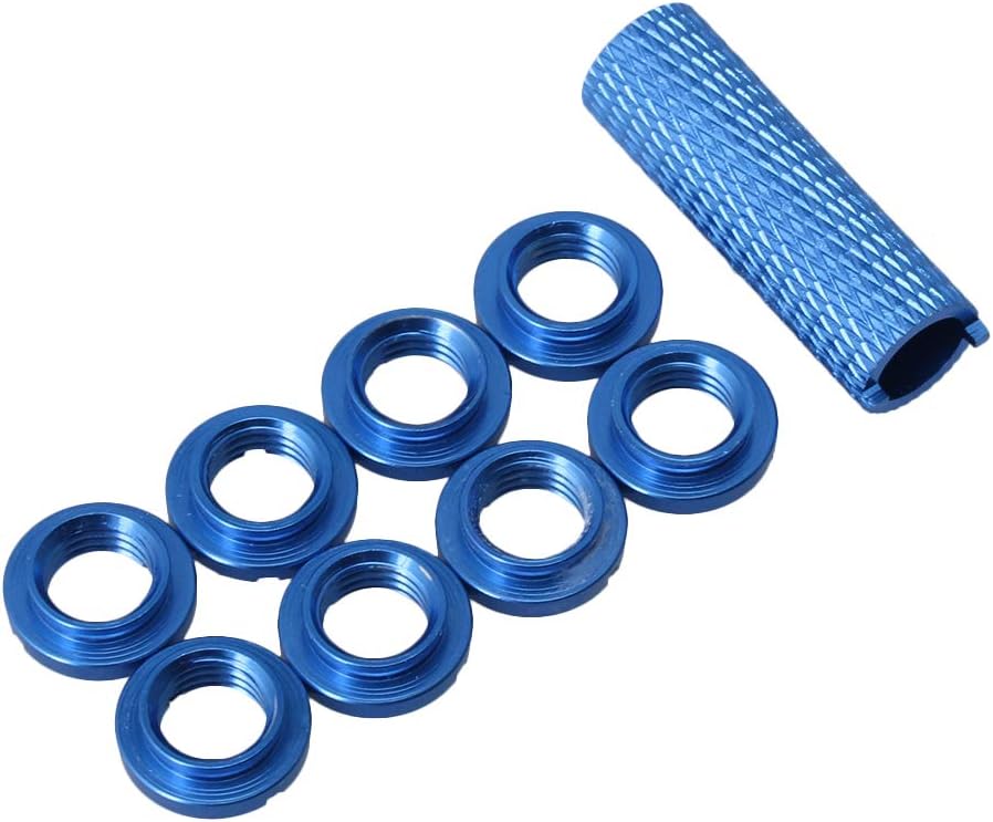 Mxfans 8pcs Spektrum Radio Switch Nuts RC Transmitter Control Nuts Dark